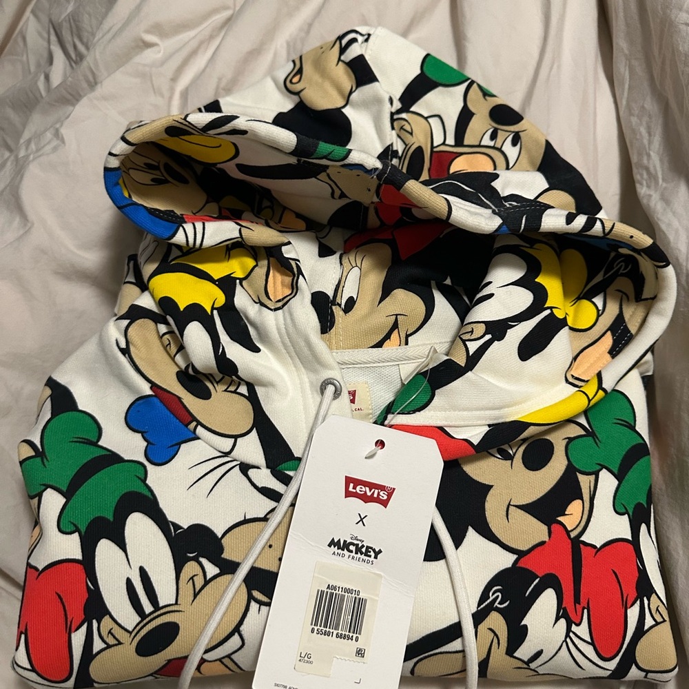 Levi's x Disney Cream and Black Hoodie